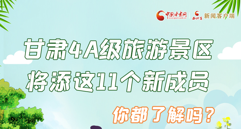 圖解|甘肅4A級旅游景區將添這11個新成員 你都了解嗎？