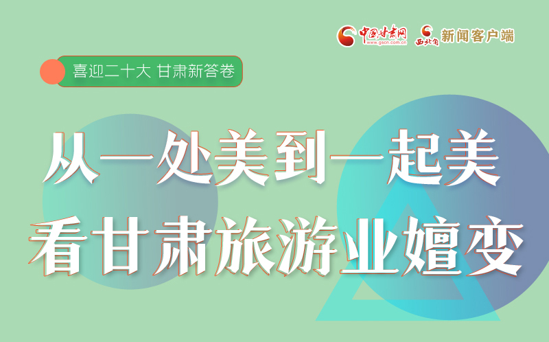 【喜迎二十大 甘肅新答卷】圖解丨從“一處美”到“一起美” 看甘肅旅游業嬗變之旅