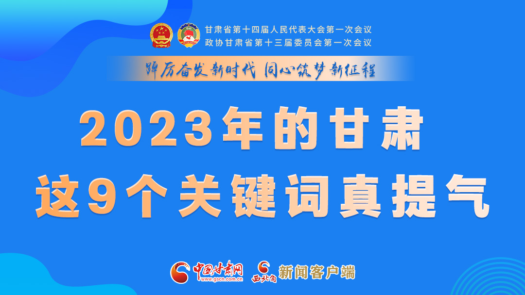 海報|2023年的甘肅 這9個關鍵詞真提氣！