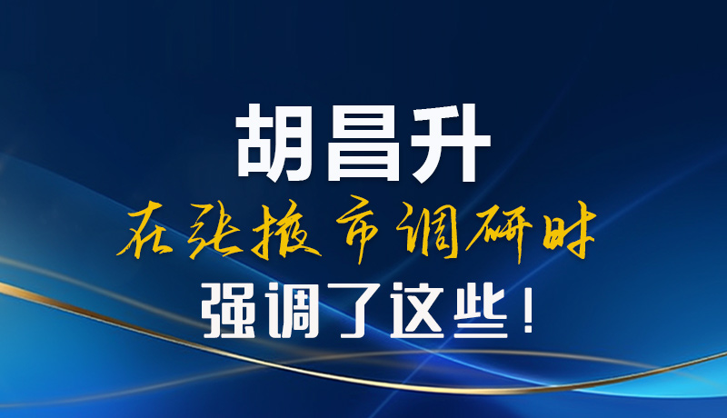 【甘快看】圖解|胡昌升在張掖市調研時強調了這些！